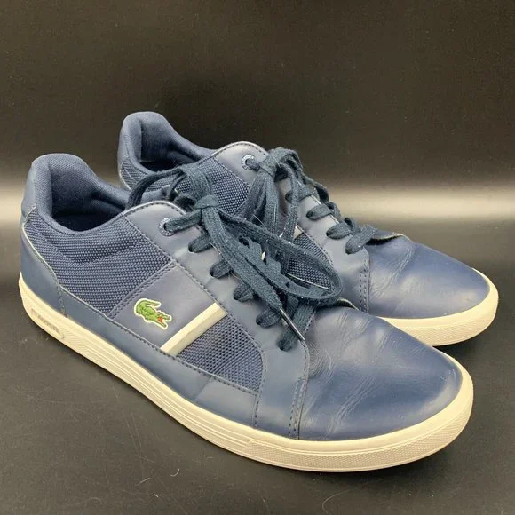 Lacoste Shoes Lacoste Europa Mens Us Navy Blue Synthetic